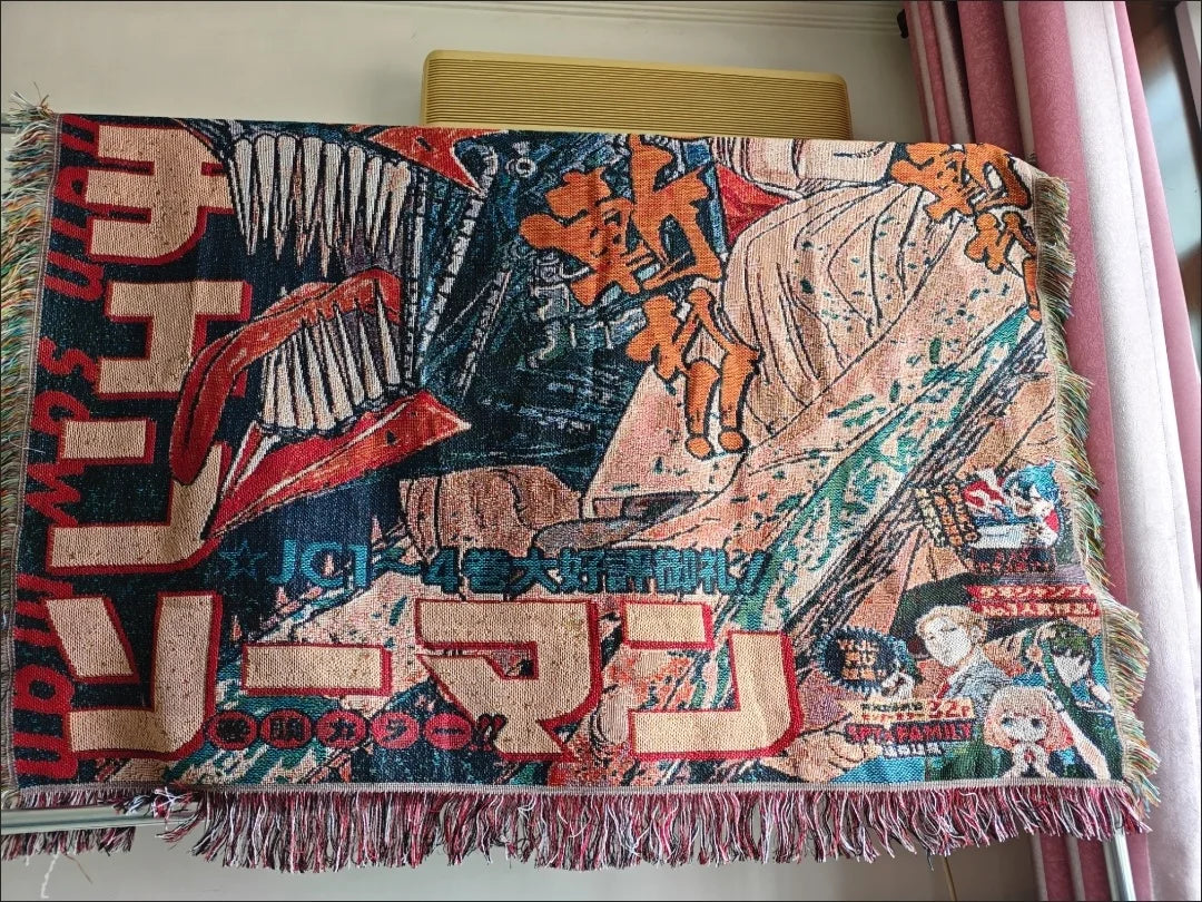 CHAINSAW WOVEN TAPESTRY