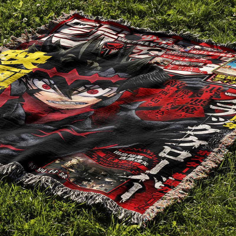 BLACK WOVEN TAPESTRY